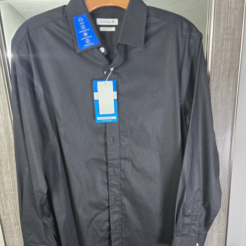 Haggar Men's Black Shirt
